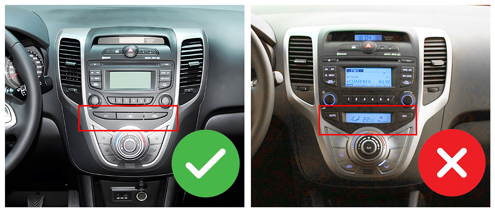 Komp pro 2DIN chytré autorádio Hyundai ix20 10-19 manual AC ze zadu evtech.cz